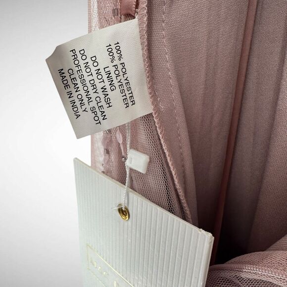 Mac Duggal One Shoulder Embellished‎ Trapeze A-Line Gown Dress Size 10 Pink 9224 - Picture 12 of 12